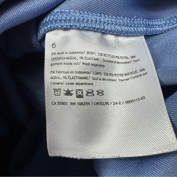 Lululemon Perfectly Oversized Crop Crew modal Crewneck Softstreme Soft Denim B - Picture 15 of 15